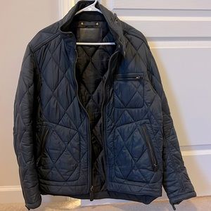 Men’s dark navy L Coach winter jacket.